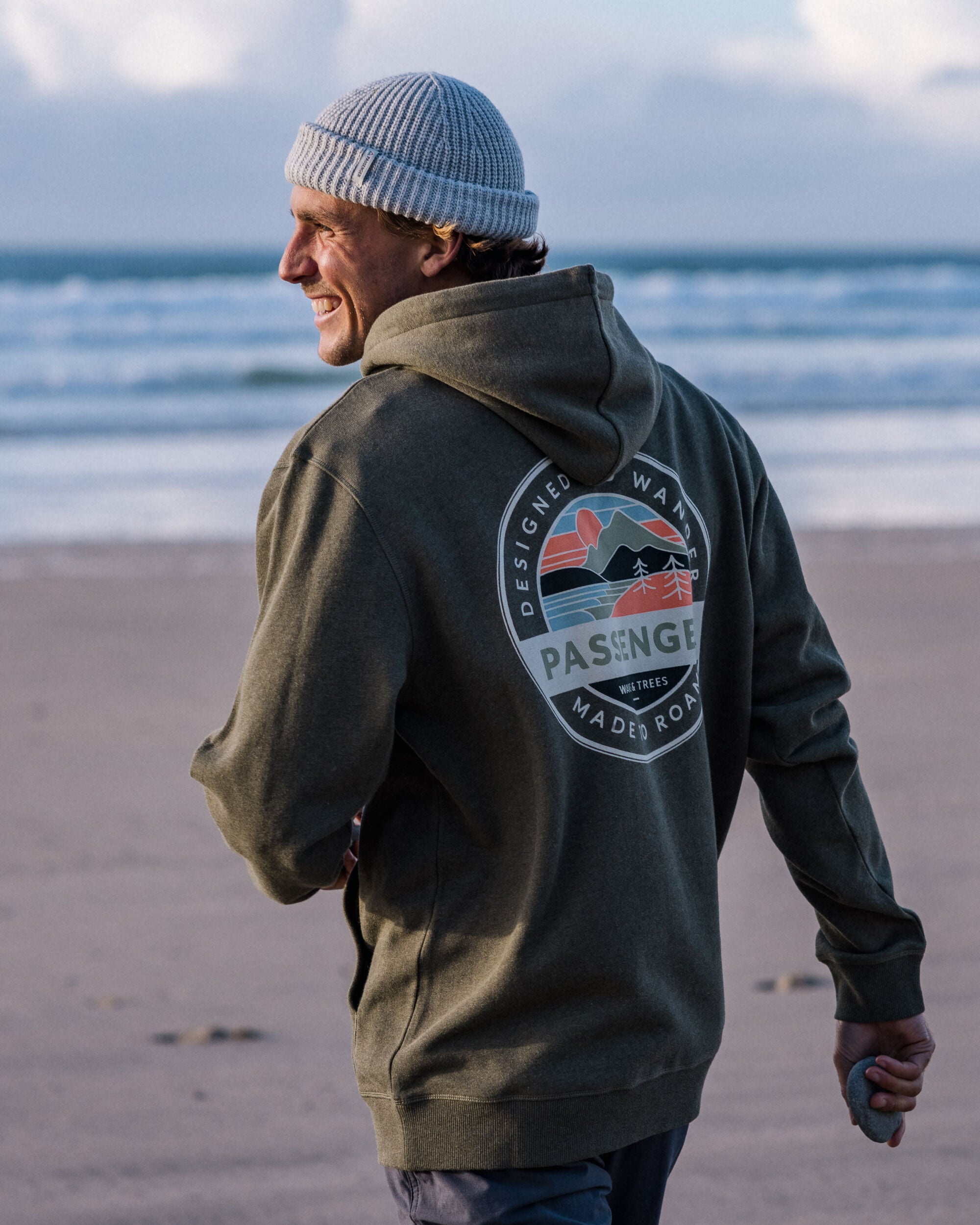 Odyssey Organic Cotton Hoodie - Khaki Marl - Lifestyle - Male