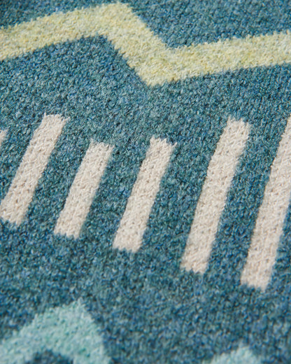 Nettle Recycled Knitted Cardigan - Arctic - Flatlay