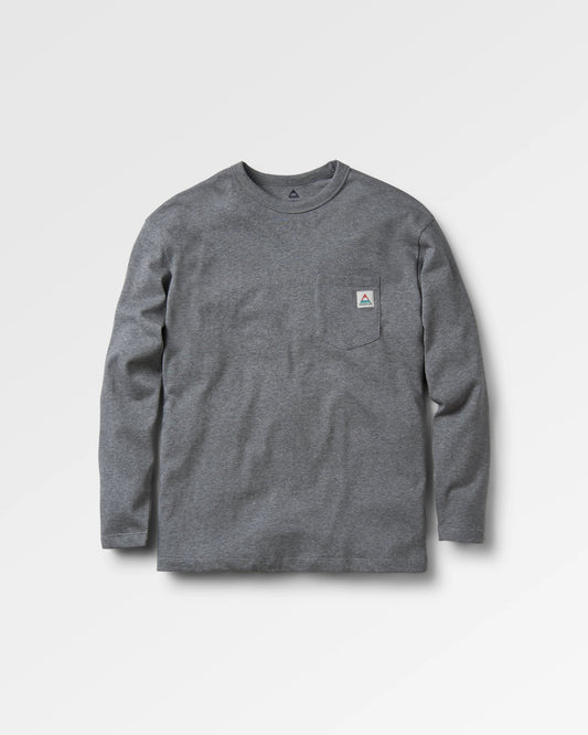 Heritage Recycled Relaxed Fit LS T-Shirt - Dark Grey Marl
