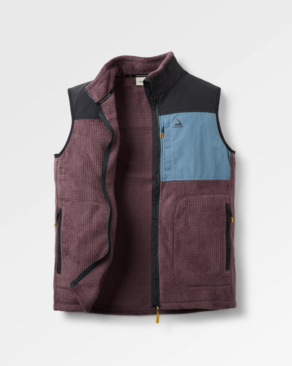 Venturescape Men's Fleece Vest - Brambleberry - Flatlay