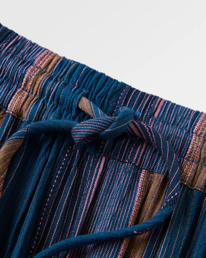 Someday Woven Trouser 2.0 - Dark Denim Multi Stripe - Flatlay