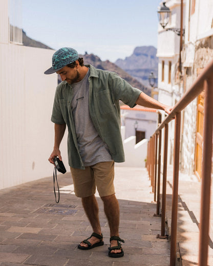 Backcountry Short Sleeve Cord Shirt - Pistachio - Lifestyle