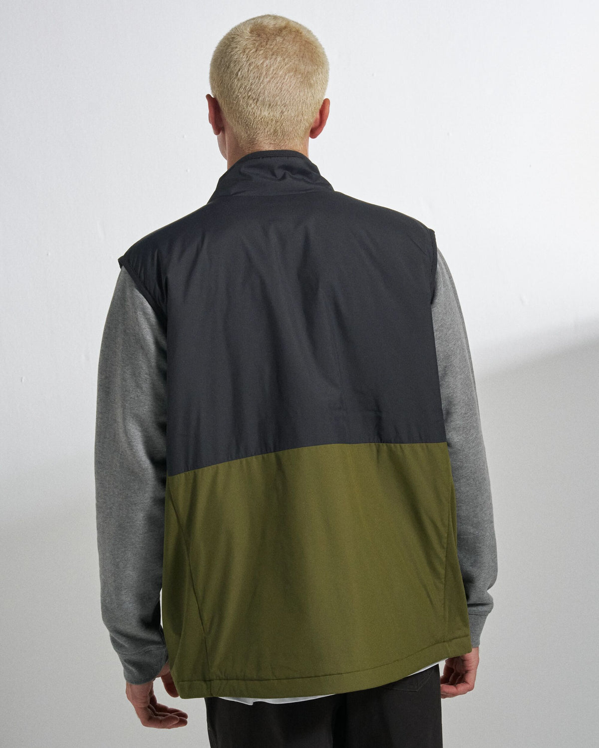 Daybreak Lightweight Thermore® Insulated Vest - Faded Black/Khaki - Studio Model