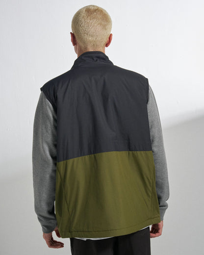 Daybreak Lightweight Thermore® Insulated Vest - Faded Black/Khaki - Studio Model