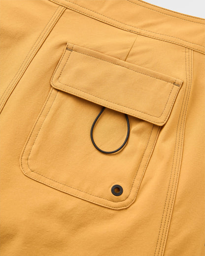 Rialto Boardshort - Spruce Yellow - Flatlay