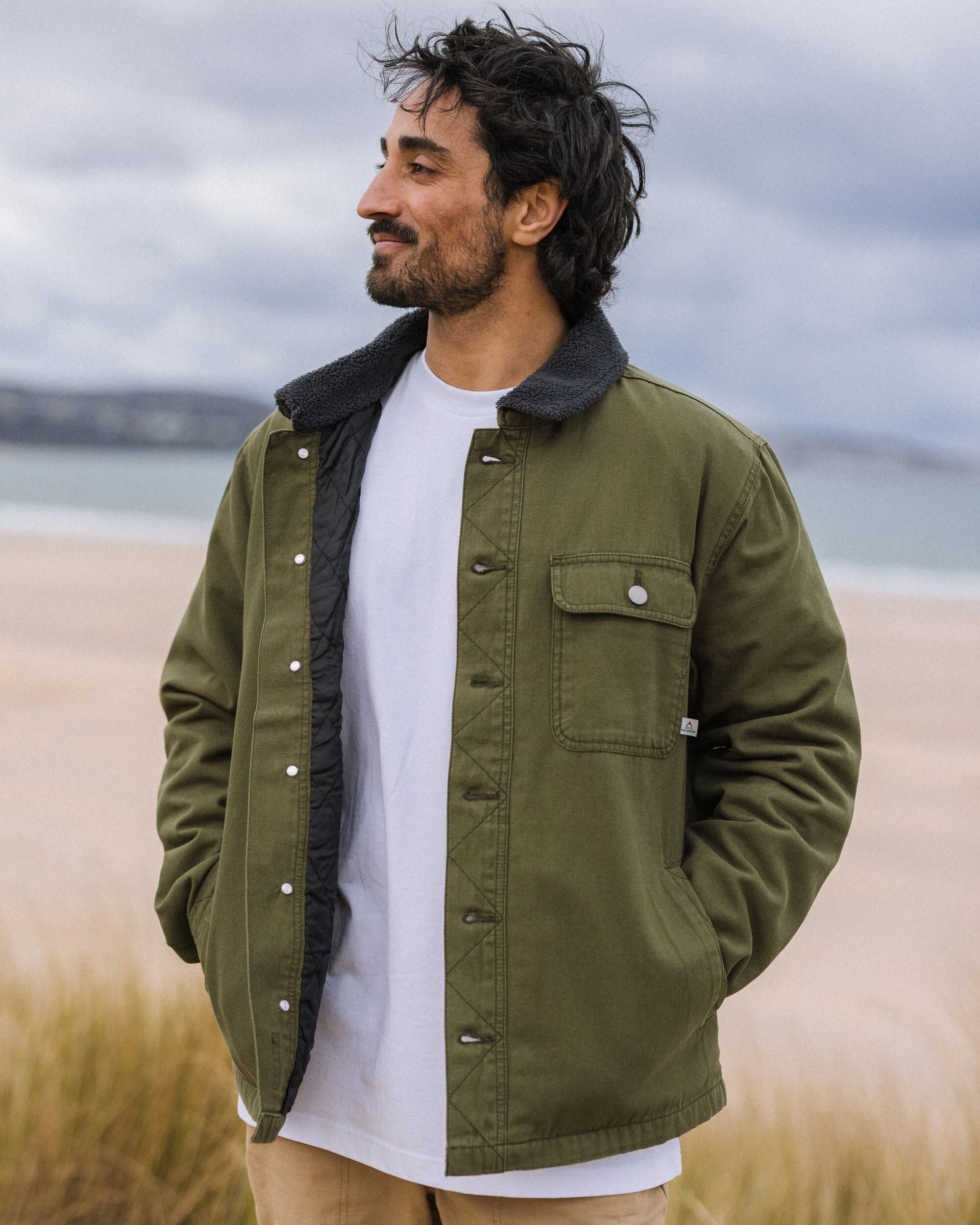 Falcon Organic Cotton Jacket Khaki – Passenger