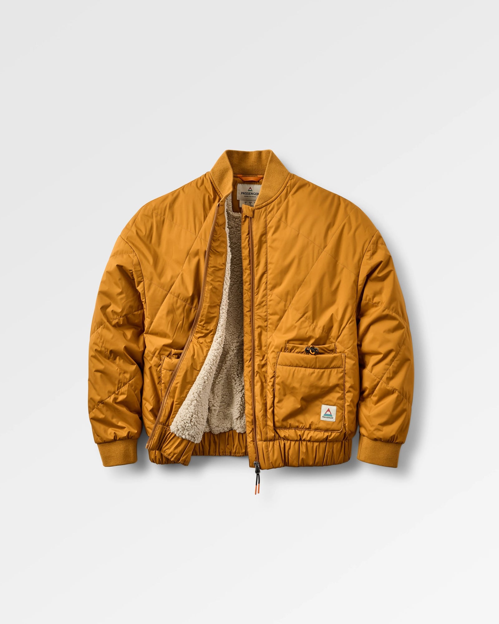 Lucia Sherpa Lined Bomber Jacket Golden Brown – Passenger
