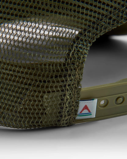 Passenger Recycled Cotton Trucker Cap - Khaki - Flatlay