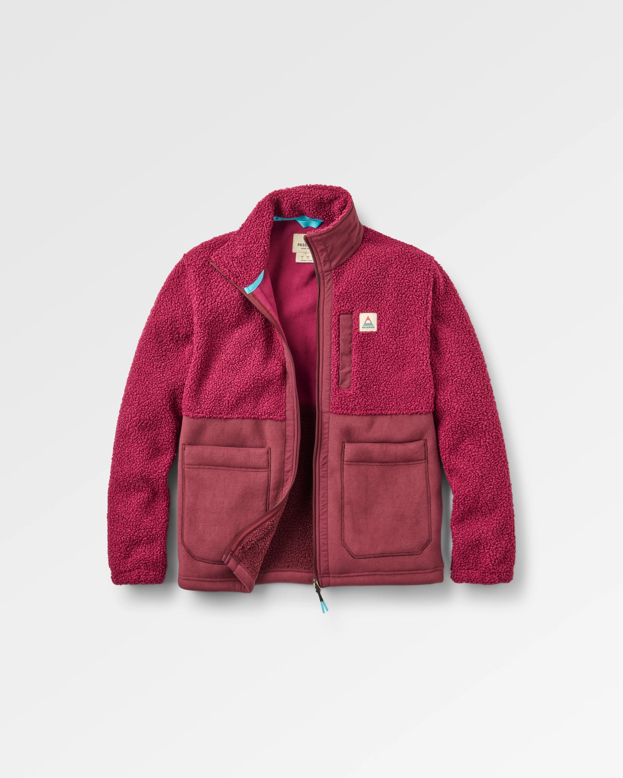 Oak Teddy Long Line Fleece Fig/Wild Berry