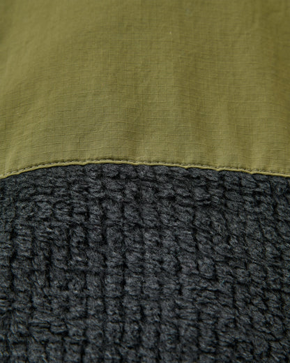 Venturescape Men's Recycled Fleece - Black/Khaki - Flatlay