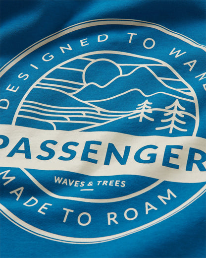 Odyssey Organic Cotton Hoodie - Blue Steel - Flatlay