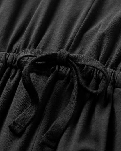 Aria Jumpsuit - Black - Flatlay