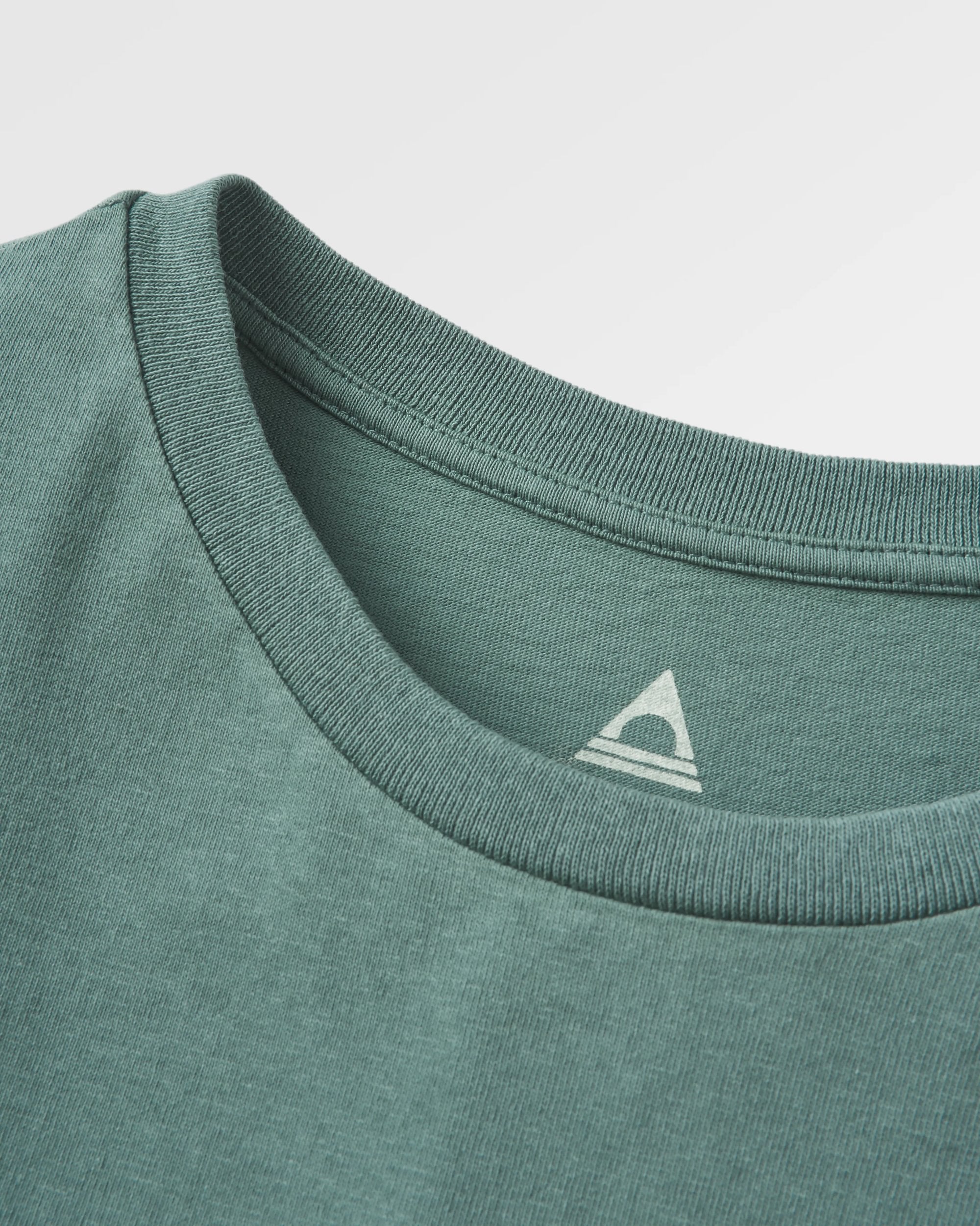 Escapism Recycled Cotton T-Shirt - Dark Forest - Flatlay