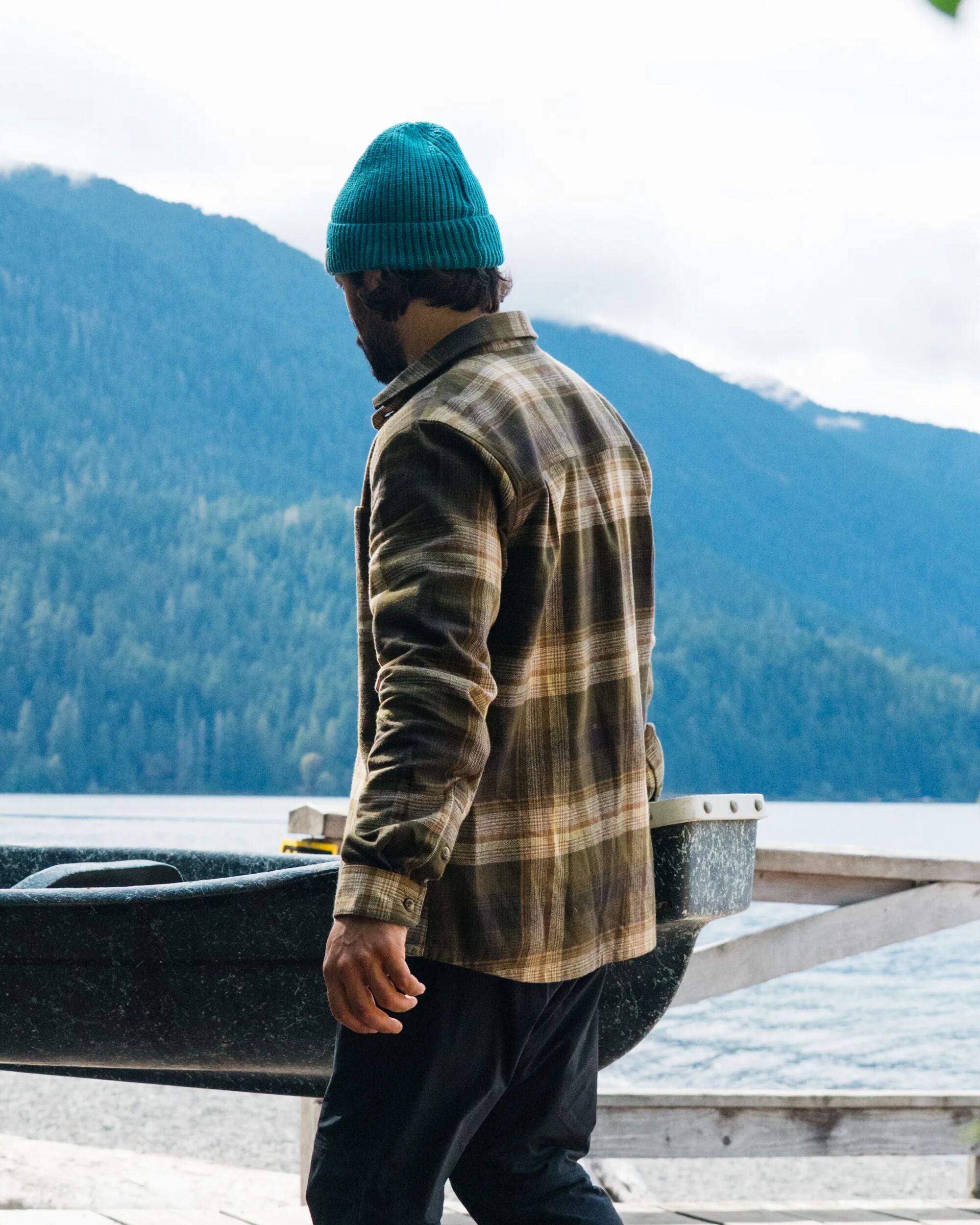 Backcountry Check Shirt - Dark Olive Check  - Lifestyle