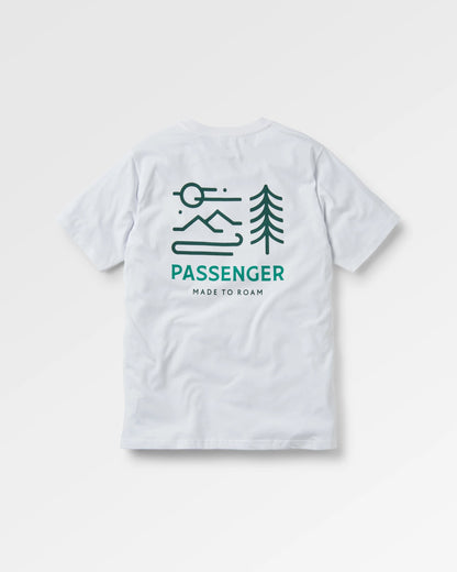 Phoenix Organic Cotton T-Shirt - White - Flatlay