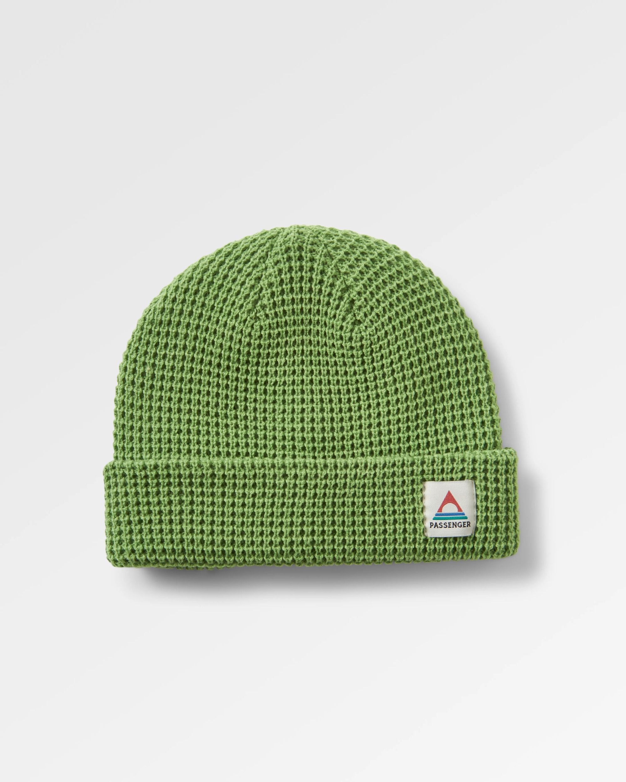 Moss Double Layer Recycled Waffle Beanie Pear Green – Passenger