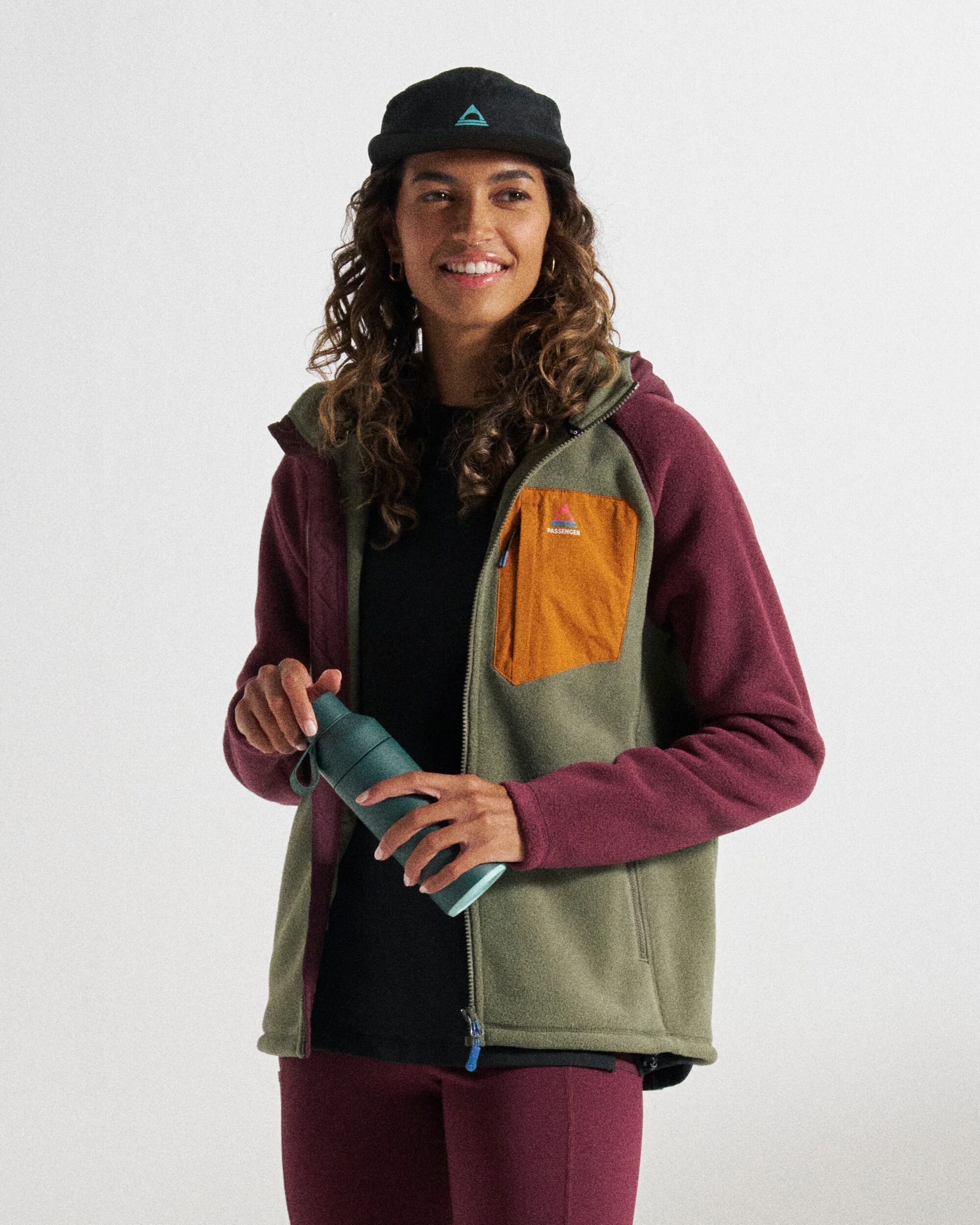 【美品】ブリーフィング　アウター　POLARTEC FLEECE HOODIE Sierrascape Women's Polartec® Fleece Hoodie Fig/Dusty Olive