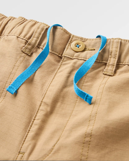 Rif-Raf Organic Cotton Ripstop Trouser - Biscuit - Flatlay