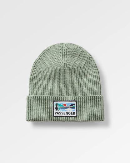 Passenger Recycled Beanie - Pistachio - Flatlay