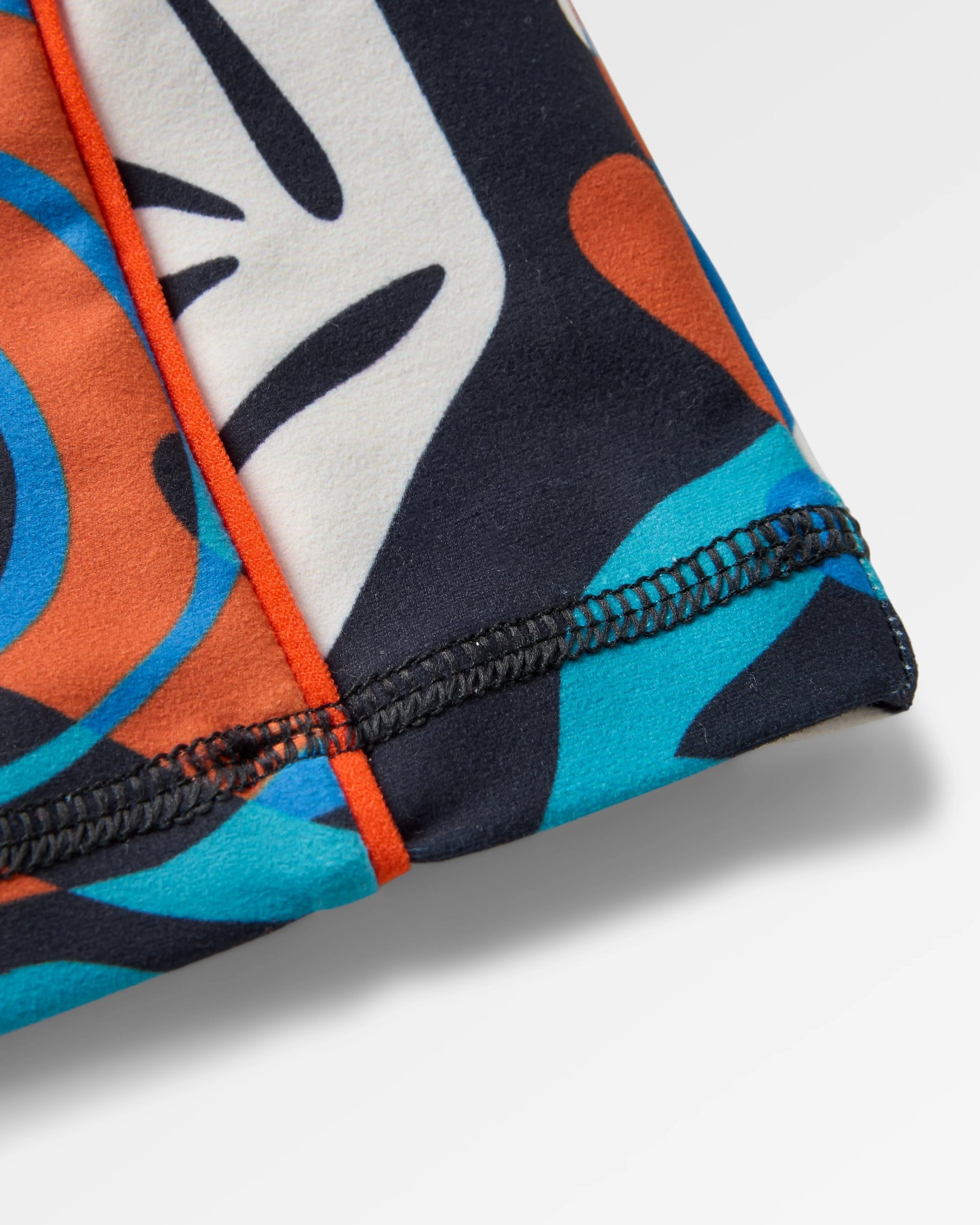 Mantra Recycled Active Crop Top - Mountain Foliage Blue - Flatlay