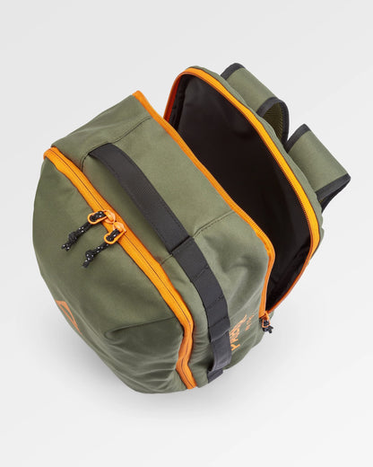 Stratos Duffel Backpack - Khaki - Flatlay