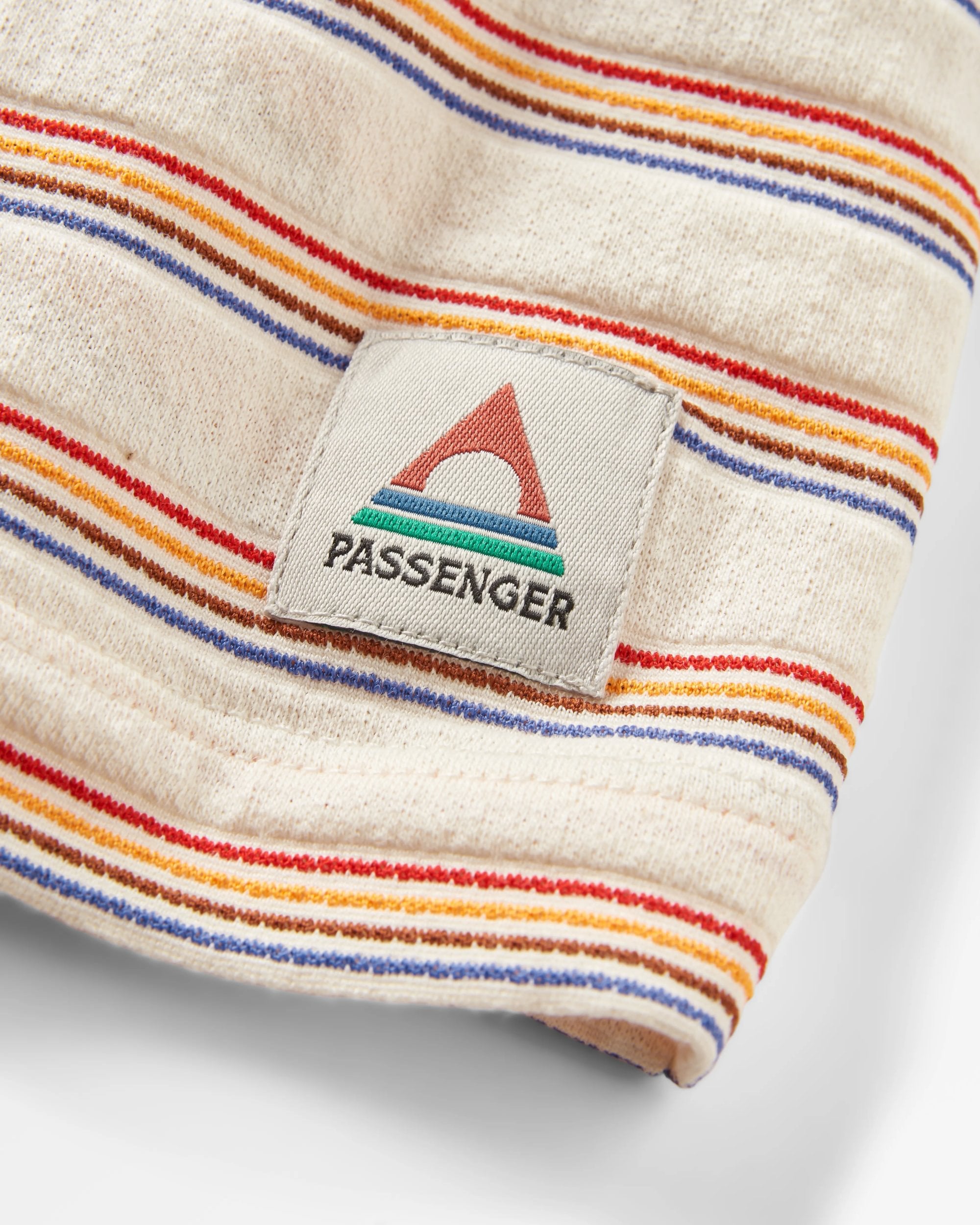 Retro Vibes Organic Cotton T-Shirt - Retro Stripe - Flatlay