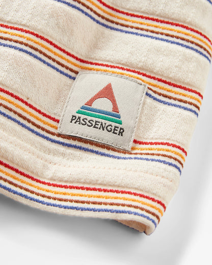 Retro Vibes Organic Cotton T-Shirt - Retro Stripe - Flatlay