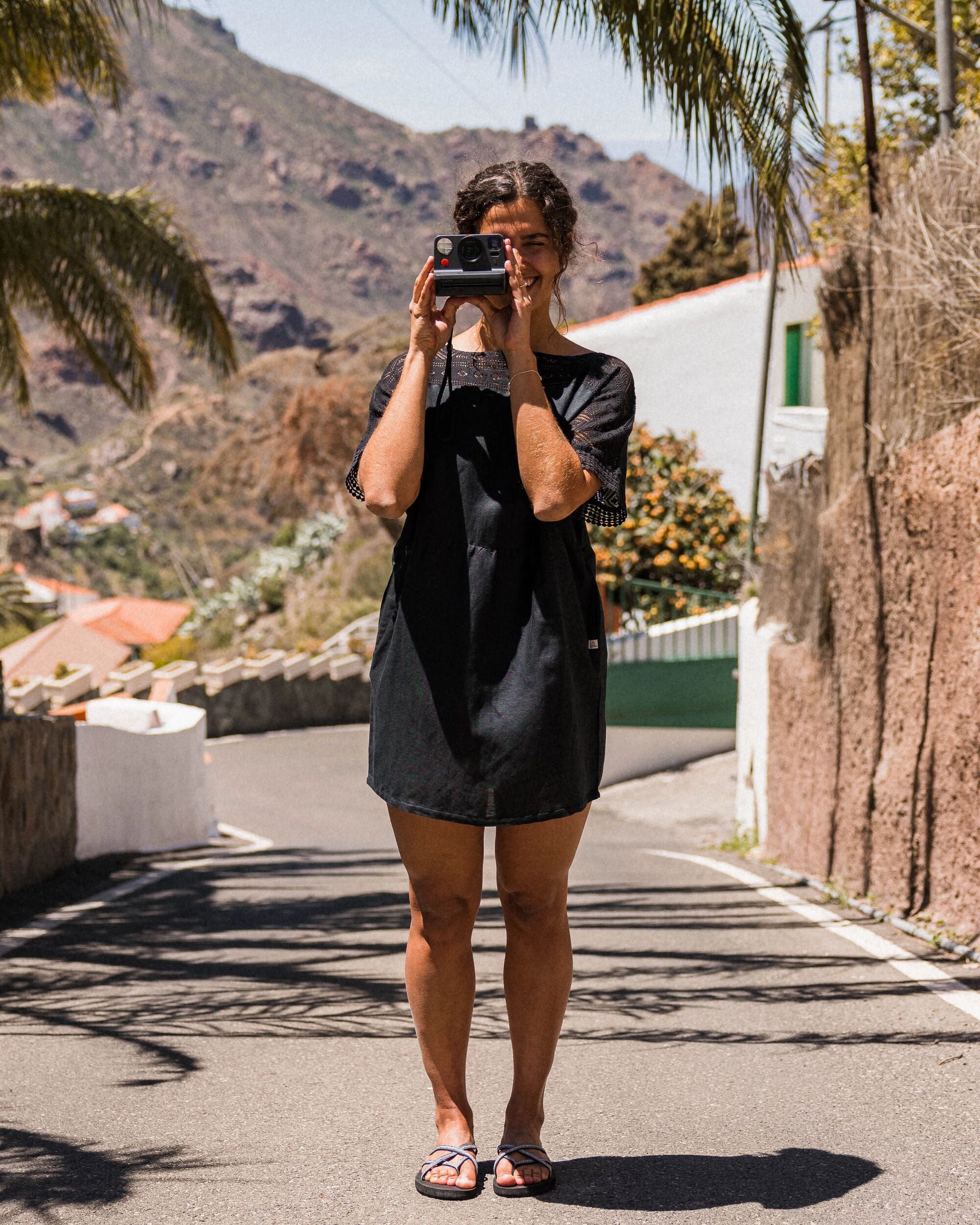 Sono Linen Beach Dress Black Passenger Sono Linen Beach Dress Black Passenger