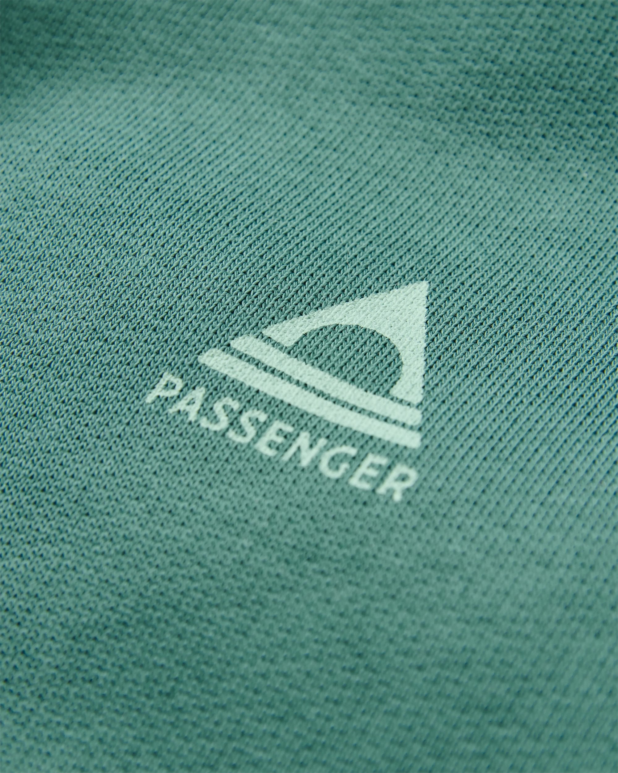 Snapshot Organic Cotton Relaxed Fit Hoodie - Deep Ocean - Flatlay