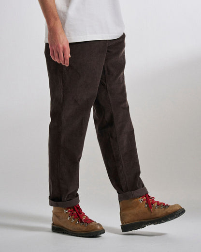 Adventurer Cord Trouser - Espresso - Studio Model