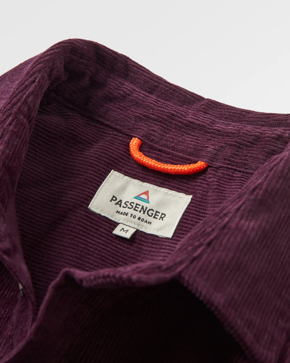 Backcountry Cord Shirt - Deep Plum - Flatlay
