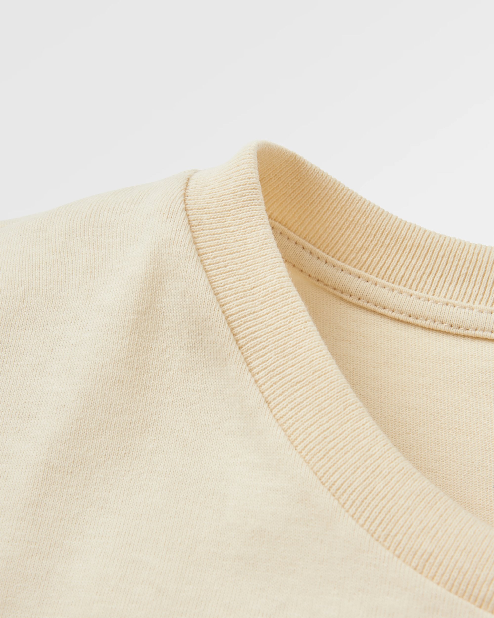 Shutter Recycled Cotton T-Shirt - Birch - Flatlay