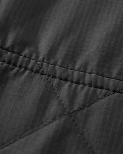 Dylan Recycled Insulated Full Zip Jacket - Black - Flatlay