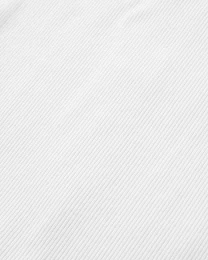 Atmos Ribbed Tank Vest - White - Flatlay