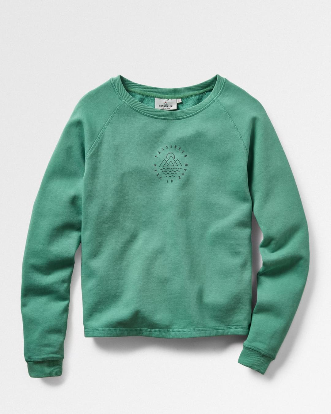 Remote Recycled Cotton Sweatshirt - Green Spruce