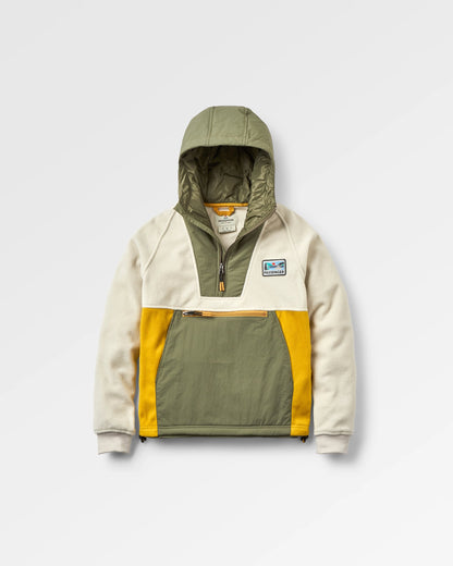 Alexander Recycled Hooded Polar Fleece - Vintage White - Flatlay