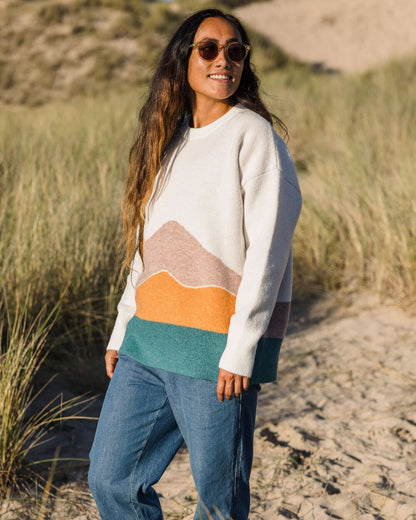 Vista Recycled Knitted Jumper - Off White