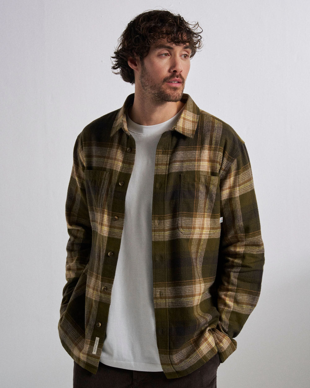 Backcountry Check Shirt Dark Olive Check – Passenger
