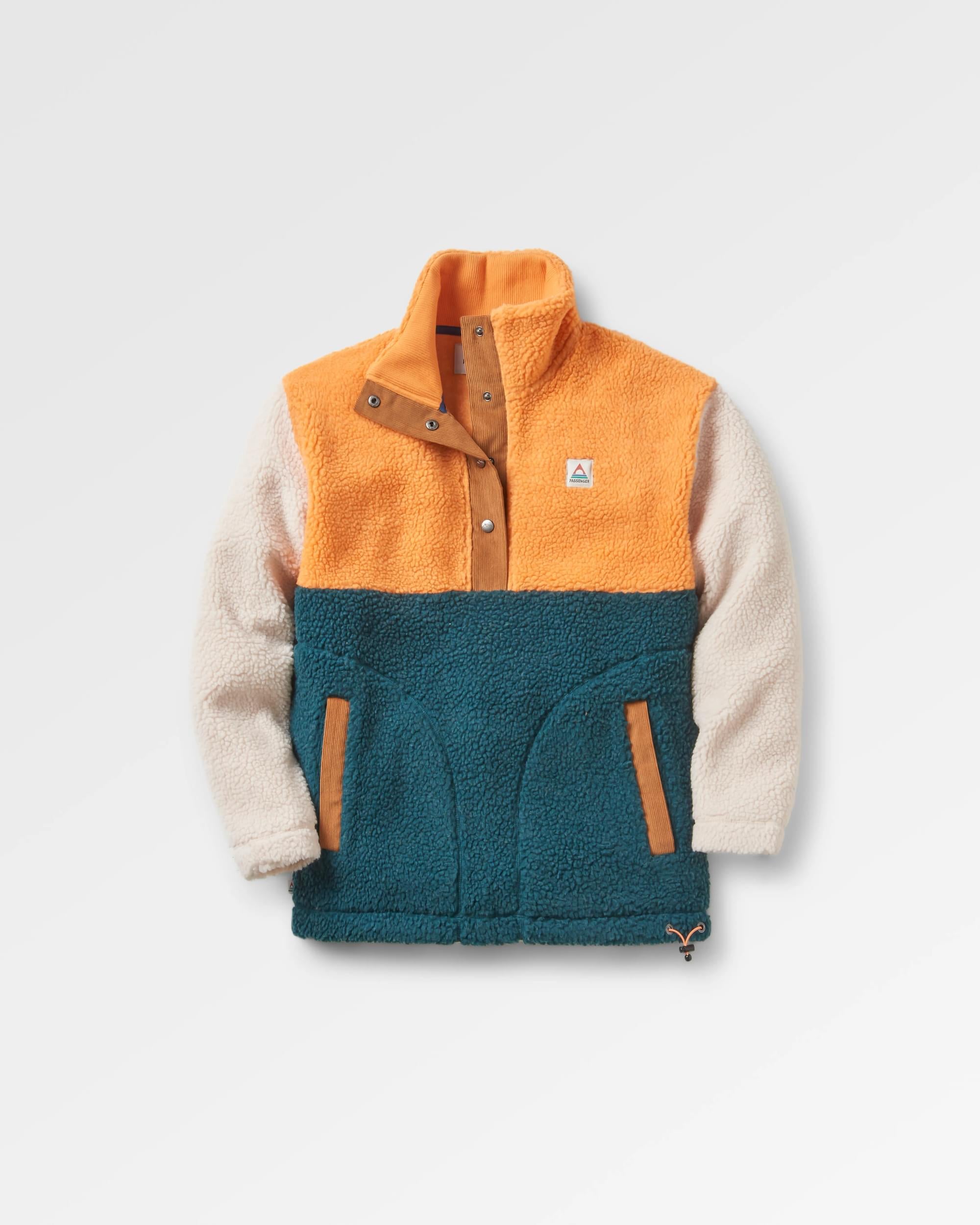 Create Recycled Deep-Pile Sherpa Fleece - Mediterranean - Flatlay