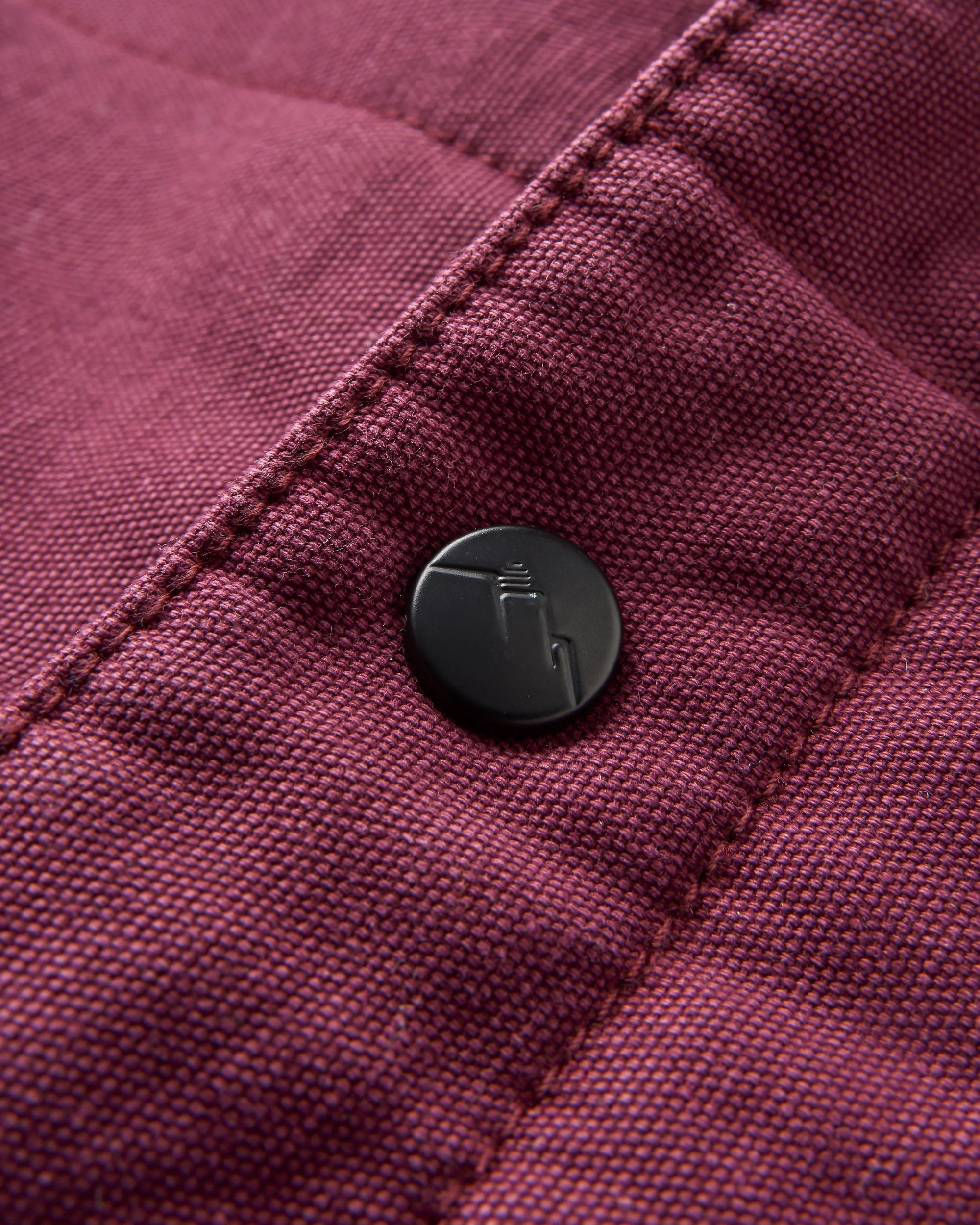 Taranaki Canvas Quilted Overshirt - Fig - Flatlay