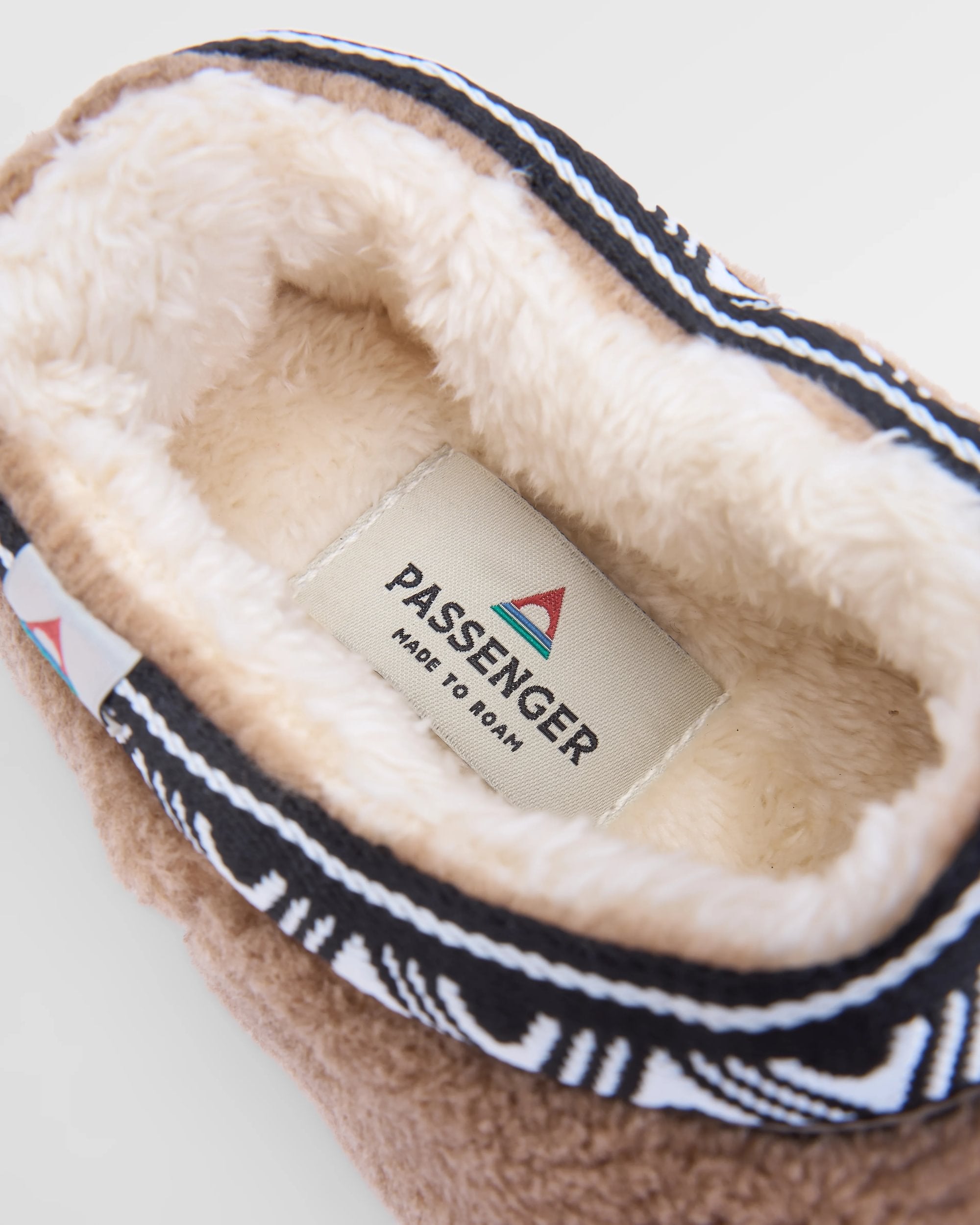 Ember Sherpa Fleece Slipper - Biscuit - Flatlay
