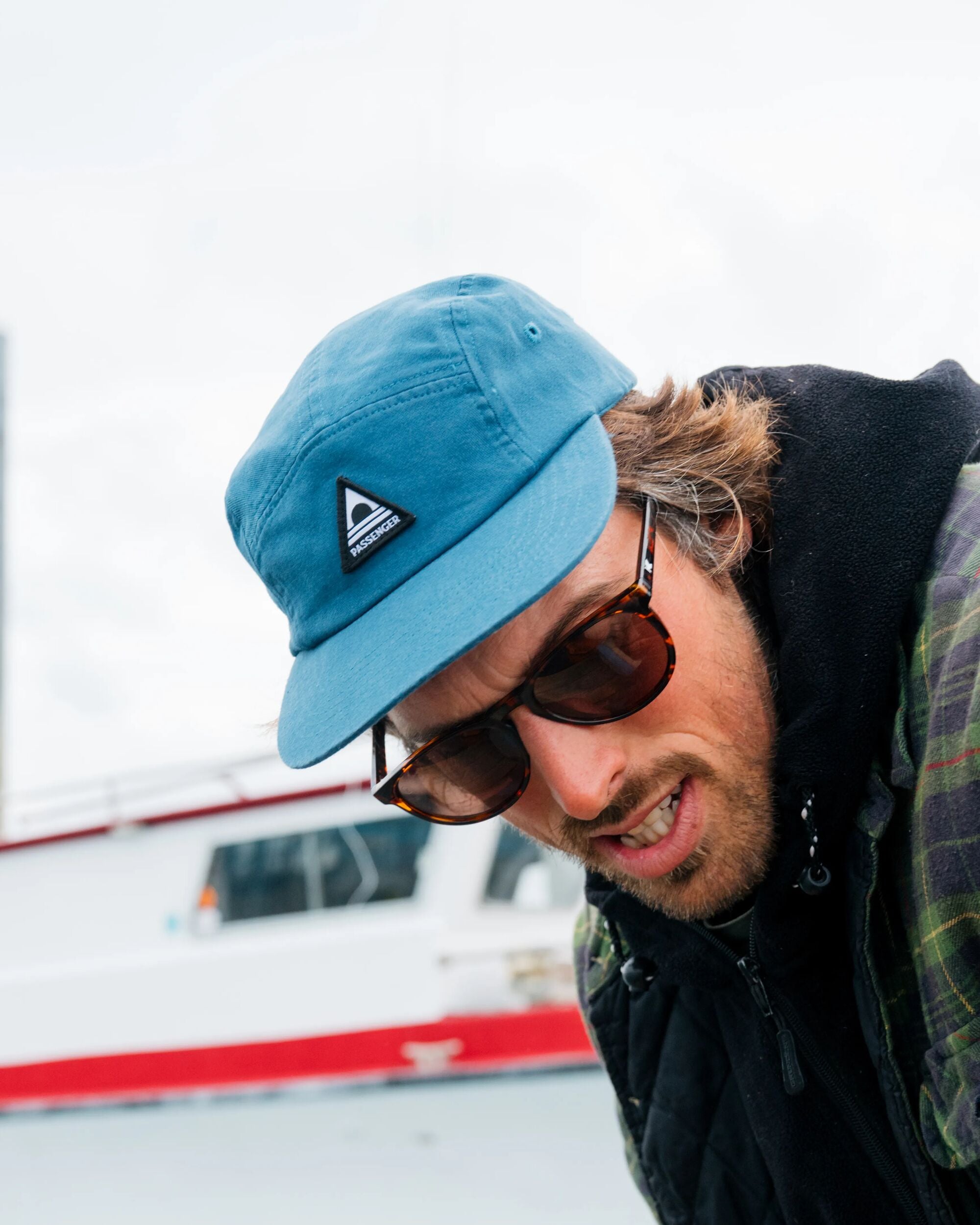 Fixie 5-Panel Cap Tidal Blue – Passenger
