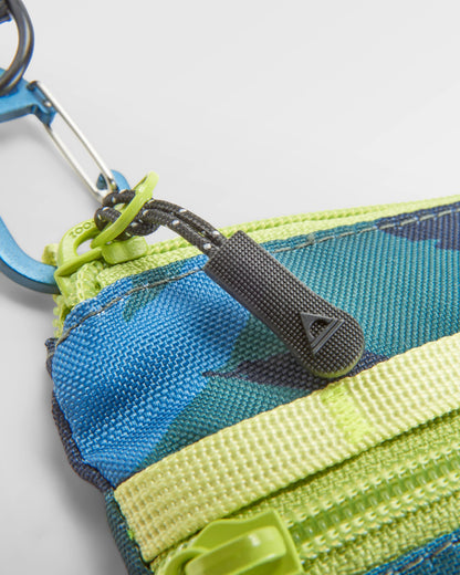 Journey Recycled Crossbody Bag - Alpine Camo Rain Forest - Flatlay