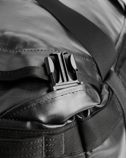 Roamer Recycled 40L Duffel Bag - Phantom Black - Flatlay