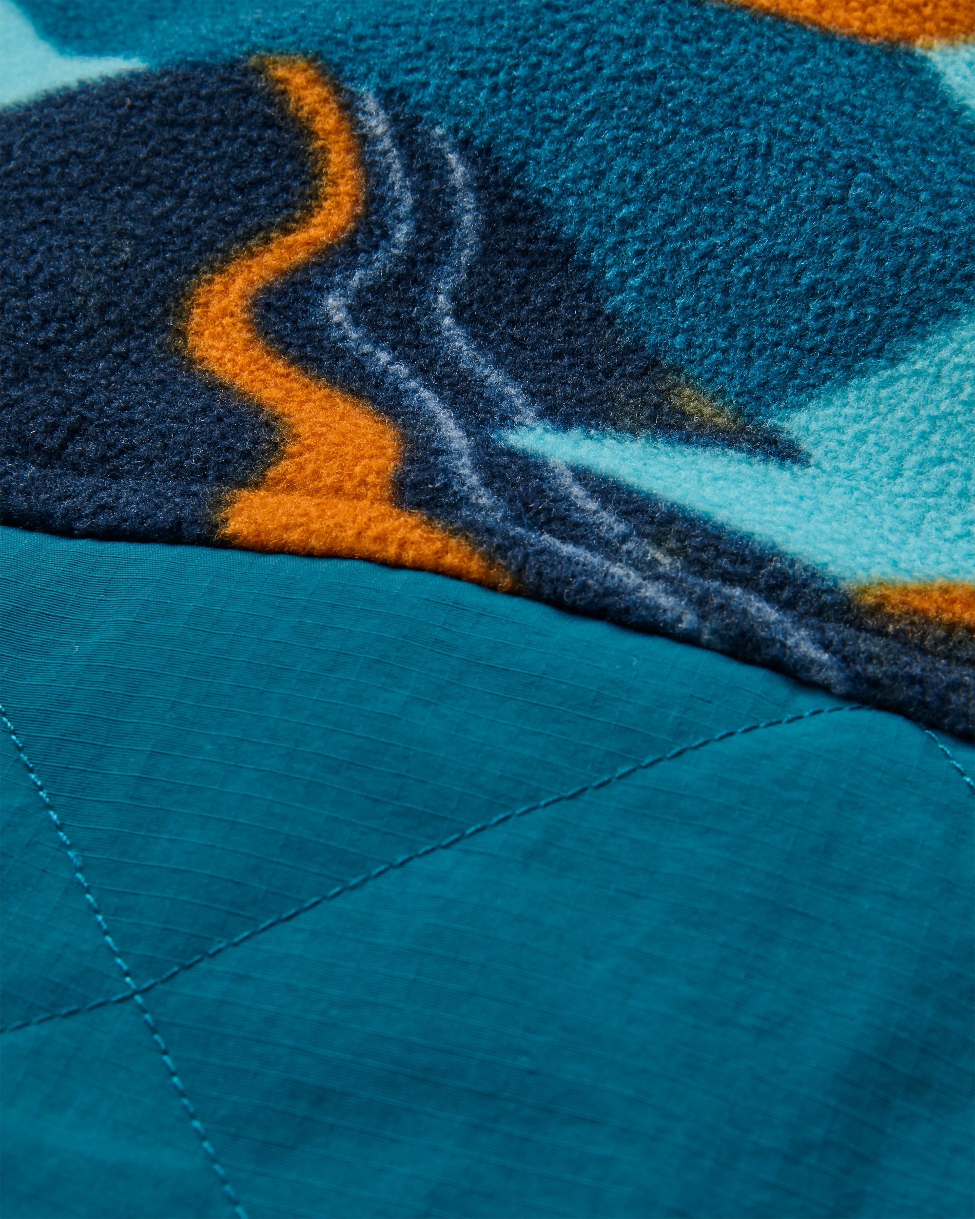 Bea Polar Fleece - Adventure Tidal Blue - Flatlay