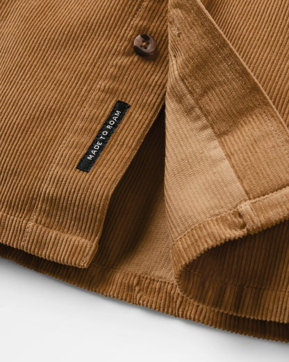 Backcountry Cord Shirt - Toffee - Flatlay