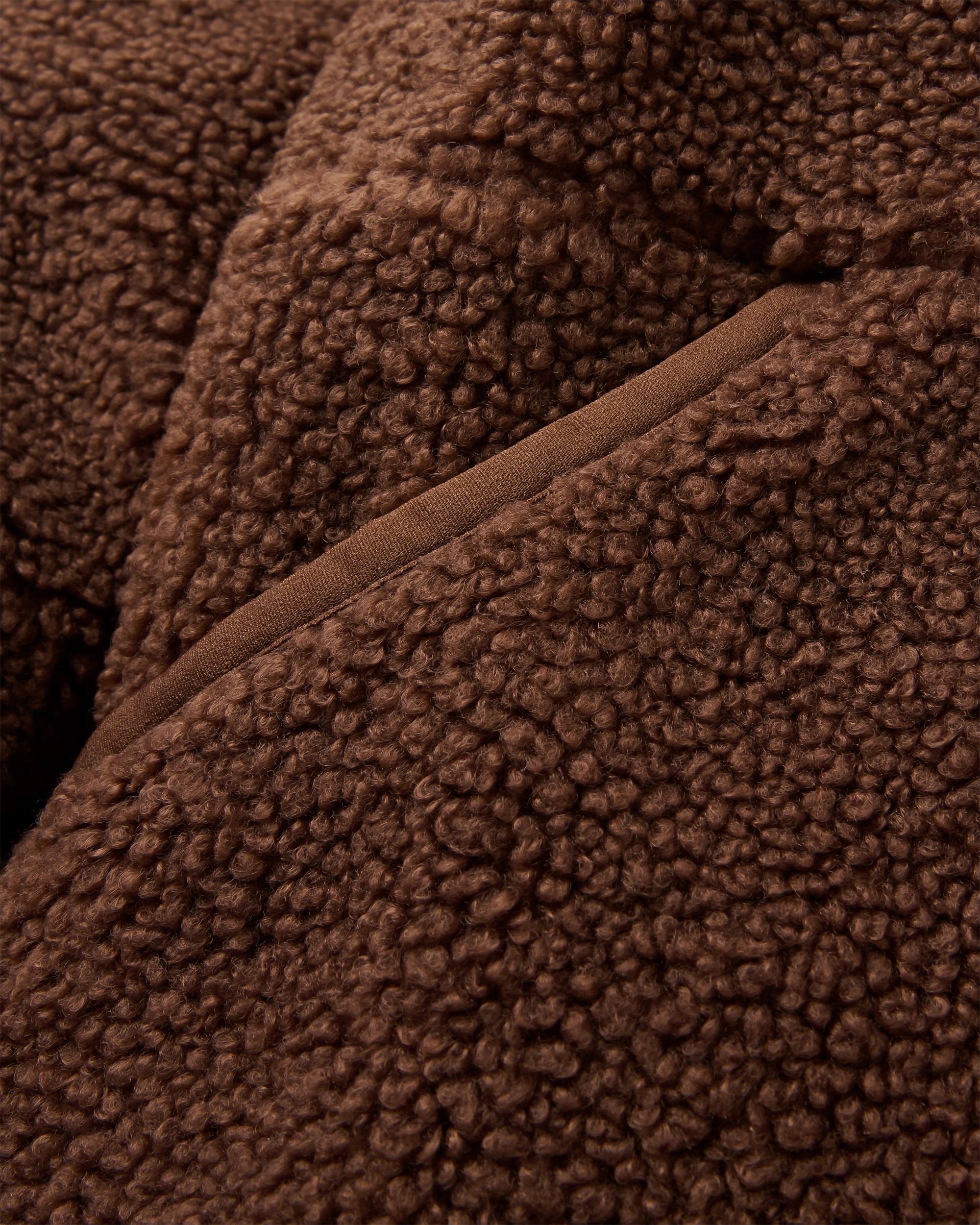 Ravi Sherpa Fleece - Chestnut - Flatlay