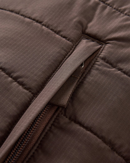 Born Explorer Recycled Polar-Lined Sherpa Fleece - Caramel/Espresso - Flatlay