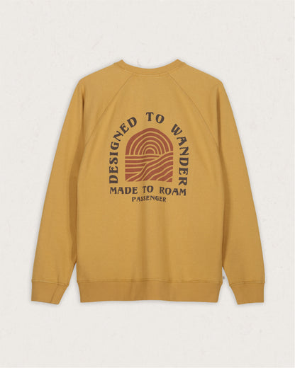 Sundown Recycled Cotton Sweatshirt - Mustard Gold