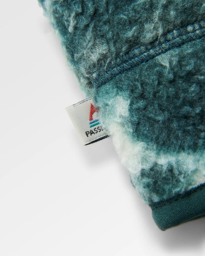 Home Recycled Sherpa Fleece - Frost Dark Fern - Flatlay